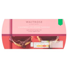 Waitrose 2 Raspberry Jam Sponge Puddings