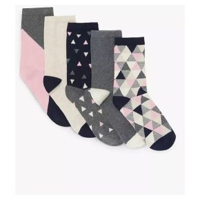 John Lewis Geometrics Socks 5pk