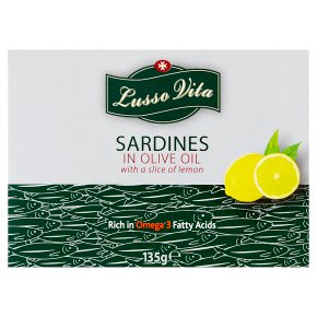 Lusso Vita Sardines Olive Oil with Slice of Lemon