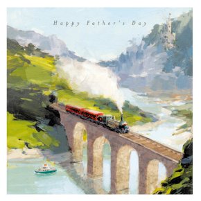 Train Happy Fathers Day Card