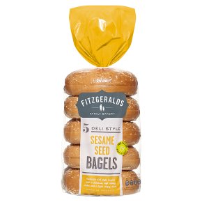 Fitzgeralds Sesame Seed Bagels