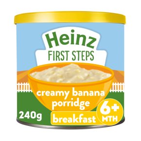 heinz first steps creamy banana porridge