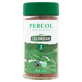 Percol Fairtrade Smooth Colombia Instant Coffee