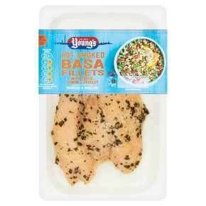 Young's Hot Smoked Basa Fillets with Garlic Lemon Parsley