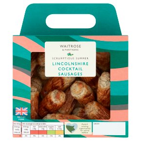 Waitrose Lincolnshire Cocktail Sausages