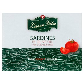 Lusso Vita Sardines Olive Oil with Sundried Tomato
