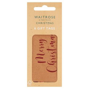 Waitrose Merry Christmas Gift Tags