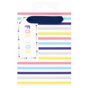 Waitrose Small Multistripe Gift Bag