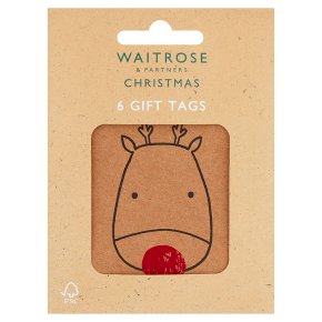 Waitrose Christmas Deer Gift Tags
