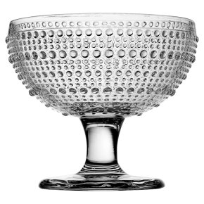 Waitrose Dining Bobble Clear Dessert Dish