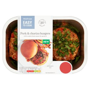 Easy To Cook Pork & Chorizo Burgers