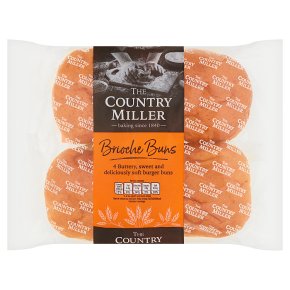 The Country Miller 4 Brioche Burger Buns
