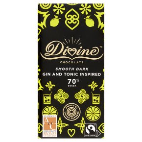 Divine Fairtrade 70% Dark Chocolate With Lemon & Juniper
