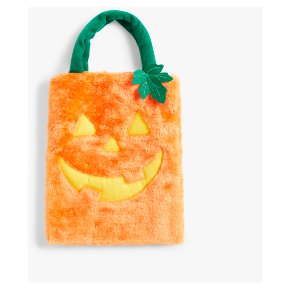 John Lewis Pumpkin Furry Bag