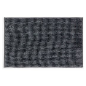 John Lewis Recycled Chenille Bathmat Dark Steel