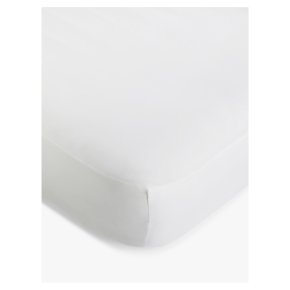 John Lewis Anyday Polycotton Fitted Sheet King White