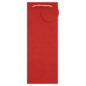 Red Kraft Bottle Bag