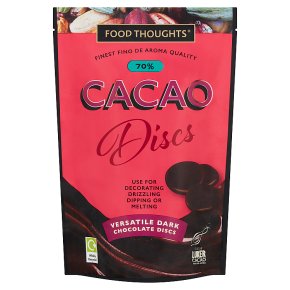Food Thoughts Dark 70% Cacao Discs