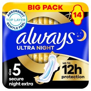 Always Ultra Sanitary Towels Secure Night Extra Size5