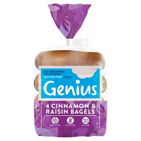 Genius Cinnamon & Raisin Bagels