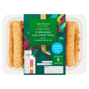 Waitrose Christmas 12 Breaded Halloumi Fries with Pomegranate Dip