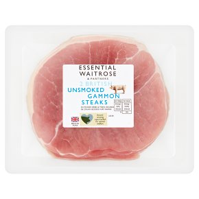 Essential 2 Unsmoked British Gammon Steaks