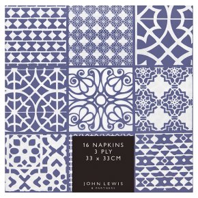 John Lewis Tiled Napkins 33cm