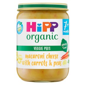 HiPP Macaroni Cheese with Carrots & Peas