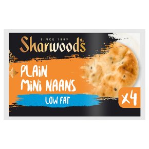 Sharwood's Plain Mini Naans Low Fat