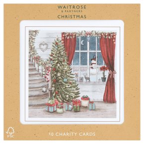 Waitrose Christmas Winter Cottage Cards