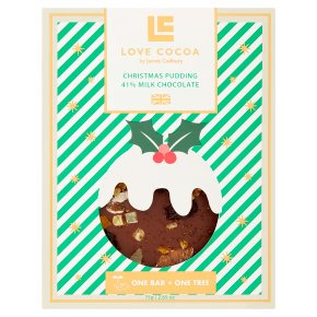 Love Cocoa Christmas Pudding 41% Milk Chocolate