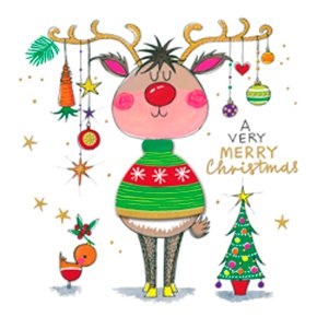Winter Woolies Merry Christmas/Rein