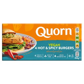 Quorn Vegan Hot & Spicy Burgers