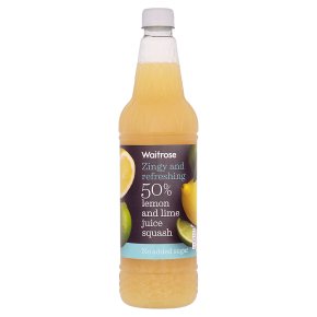 Waitrose 50% Lemon & Lime Juice Squash