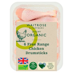 Duchy Organic Chicken Drumsticks 6, Skin-on & Bone-in