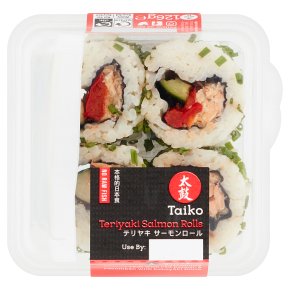 Taiko Teriyaki Salmon Rolls