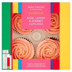 Waitrose Rose Lemon & Sherbet Cupcakes