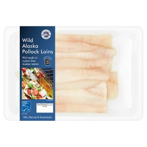 New England Seafood Wild Alaska Pollock Loins