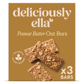 Deliciously Ella Gluten Free & Vegan Oat Bars Peanut Butter