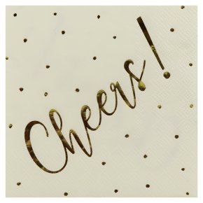 John Lewis Cheers Cocktail Napkins 25cm x 25cm