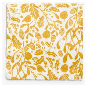 John Lewis Christmas Garden Napkins 16s