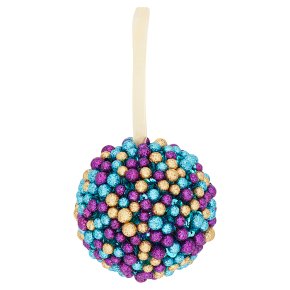 Waitrose Lux Multi Colour Bobble Bauble