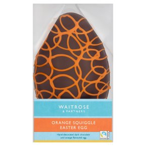 Waitrose Orange Squiggle Easter Egg