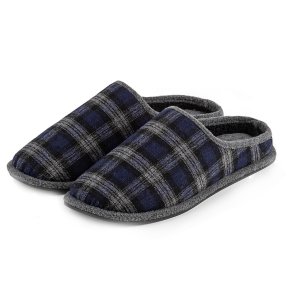 Totes Wool Check Mule