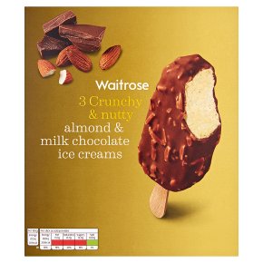 Waitrose Almond & Milk Chocolate Ice Creams
