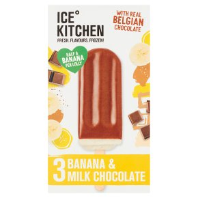 Ice Kitchen Banana & Choc 3pk