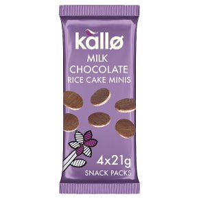 Kallo Belgian Milk Chocolate Rice Cake Minis