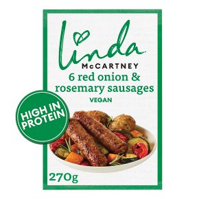 Linda McCartney's Vegan Red Onion & Rosemary Sausages