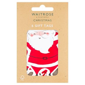 Waitrose Christmas Santa Gift Tags
