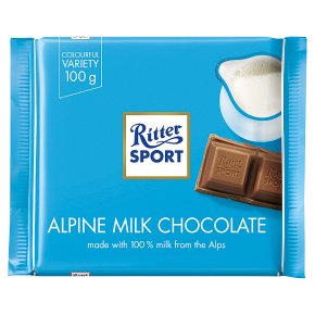 Ritter Sport Alpine Milk Chocolate Waitrose Partners